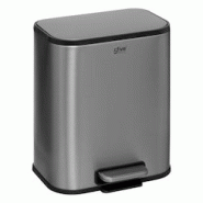 FIVE Poubelle en Acier Inox finition mat 5 Litres ouverture à pédale - gris 3560233534675 FIVE Poubelle en Acier Inox finition mat 5 Litres ouverture à pédale - gris 3560233534675