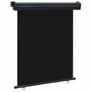 Helloshop26 - Auvent paravent store brise-vue latéral rétractable de patio jardin terrasse balcon protection visuelle écran 140 x 02_0007015 - noir
