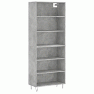 Helloshop26 - Buffet bahut commode armoire meuble de rangement organisateur cuisine salle de séjour salon 69,5 x 32,5 x 180 cm bois 02_0031996 - 3000_0