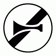 Panneau B35 - Fin d'interdiction signaux sonores