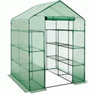 TecTake GmbH tectake Serre de jardin souple 2,04 m² 143x143x195cm vert - 401860 - vert plastique 401860 TecTake GmbH tectake Serre de jardin souple 2,04 m² 143x143x195cm vert - 401860 - vert plastique 401860