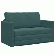 VidaXL Canapé-Lit 110cm Vert foncé Velours Modèle Belveline - 4106704