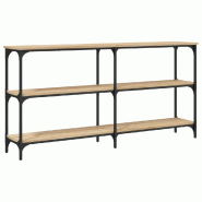 VidaXL Table console chêne sonoma 150x29x75 cm bois d'ingénierie Modèle Atlas Office Élite - 834106
