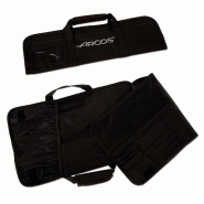Arcos Couteau Roll Bag - Sac à roulettes pour 4 couteaux - 100% polyester 460 x 275 mm - couleur noir (COUTEAU NON INCLUS) - noir polyester 690200