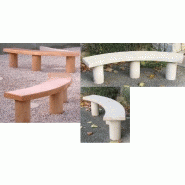 Banquette béton ARC - demi-cercle - béton armé - 1530 mm de longueur Banquette béton ARC - demi-cercle - béton armé - 1530 mm de longueur