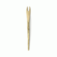 Bazar Bizar Fourchette en laiton 12x0.5 cm or - Lot de 16 - doré métal INIM009G-L-MTR16