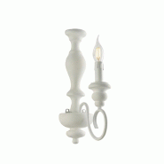 Bonetti Illumina Cascina Applique En Bois Et Fer Laqué Blanc Shabby 1 Lumière .13 P.21 Bl265-Ap1-Bco - blanc 8050713217792