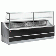 Comptoir vitrine réfrigéré pour pâtisserie et boulangerie avec réserve - POL200/B2-R/R2