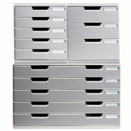 Exacompta MODULO A3 5 tiroirs fermés Office gris lumière/granit - gris matière synthétique 322041D