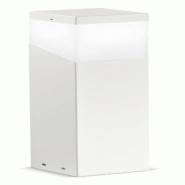 Gea Luce Borne D'Éclairage Ges600 En Aluminium Blanc, Diffuseur En Méthacrylate, Ip44, Raccordement E27 Max 28W - Gealuce - blanc GES600