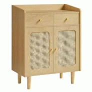 Helloshop26 - Buffet cannage meuble de rangement placard avec portes et tiroirs en rotin étagère 40 x 70 x 90 cm salon beige 12_0006047 - 300022336 Helloshop26 - Buffet cannage meuble de rangement placard avec portes et tiroirs en rotin étagère 40 x 70 x 90 cm salon beige 12_0006047 - 300022336