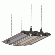 KRS Suspension infrarouge triple IR 3106R OM 3P avec grille de protection - Émission d'ondes moyennes - Puissance 3 x 1500 W - Tension 230 V - noir a