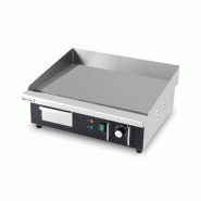 Plancha en acier lisse électrique professionnelle 555x475 mm IDEAL - GOLDINOX - inox 3701770827978