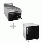 Plaque de cuisson électrique - 4 kW - Lisse - Incluant un socle avec 1 porte  - Mario 700 | GGM -EGK473M-GK466T