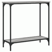 Table console sonoma gris 75x30,5x75 cm bois d'ingénierie Modèle Atlas Office Pro Horizon - 837710
