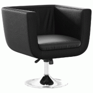 VidaXL Chaise de bar Noir Similicuir Modèle Iermonel - 240041