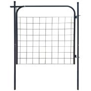 Vidaxl portail de clôture de jardin 100 x 100 cm anthracite 142293