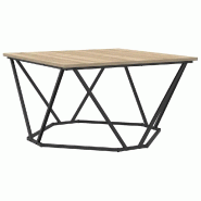 VidaXL Table basse Chêne Sonoma 80 x 80 x 45 cm Modèle Terra Line - 868274