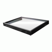 WASABI Marquise Porte Extérieure 120x80cm – Polycarbonate Solide 2,7mm – Supports en Acier – Auvent Protection - transparent BMA000013