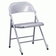 ZOWN Chaise Pliante Métallique Boston-K Shark Grey - Résistante et Polyvalente pour Événements - gris métal SC-35K-SG ZOWN Chaise Pliante Métallique Boston-K Shark Grey - Résistante et Polyvalente pour Événements - gris métal SC-35K-SG