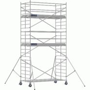 Échafaudage roulant aluminium DOCKER 150 version lisses - Hauteur de travail : 6,90 m - DUARIB - 7230050 Échafaudage roulant aluminium DOCKER 150 version lisses - Hauteur de travail : 6,90 m - DUARIB - 7230050