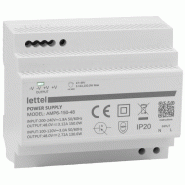 Alimentation 230Vca/48Vcc, puissance 150W. Fixation rail-din, largeur 6 modules - LETTEL - AMP6-150-48 Alimentation 230Vca/48Vcc, puissance 150W. Fixation rail-din, largeur 6 modules - LETTEL - AMP6-150-48