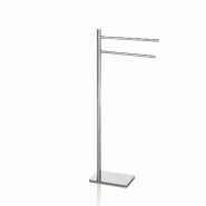 AQA Design Porte-serviettes sur pied CARUSO en acier chromé L.34 P.14 H.79,5 MP03119 - argenté inox MP03119