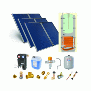 Astrea Pack G - SSC toiture inclinée 6 capteurs solaires, ballon 1000L production ECS bain-marie (226L), accessoires - Thermador - PSOLCHECSPMA610 Astrea Pack G - SSC toiture inclinée 6 capteurs solaires, ballon 1000L production ECS bain-marie (226L), accessoires - Thermador - PSOLCHECSPMA610