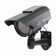 Caméra cctv factice à énergie solaire + 30 leds ir dummy 90