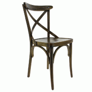 Chaise d'intérieur Chinon en bois finition cérusée foncée - par 2