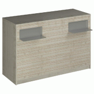 Comptoir Vertigo H T04 dble nat. L150cm - 3 tab.Coulis. 6tab.Amovib - érable