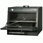 Diamond - Four-BBQ à charbon, GN 1/1 + GN2/4 (75 Kg/h)/Noir - réf. CBQ-075/BK - AKS-CBQ-075/BK