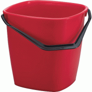 Durable Seau multi-usages BUCKET, 14 litres, rectangulaire, coloris rouge - 1809414080