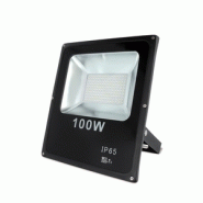 Éclairage  de chantiers projecteur led ultra plat 100w blanc froid forever light