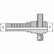 Embout femmelle - SFPF - IN - Double accrochage - Cône 24° - 8 , 1/2" , 12.7 , 8 , 1/2" , 16.75