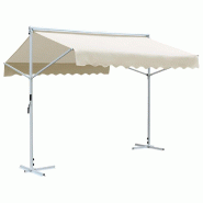 Helloshop26 - Auvent sur pied 3x3 m crème 02_0007477 - acier 3000393682729