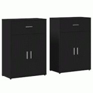 Helloshop26 - Buffet bahut commode armoire meuble de rangement organisateur cuisine salle de séjour salons lot de 2 60 x 30 x 84 cm 02_0036911 - 3000 Helloshop26 - Buffet bahut commode armoire meuble de rangement organisateur cuisine salle de séjour salons lot de 2 60 x 30 x 84 cm 02_0036911 - 3000