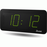 Horloge LED Style II 7, alimentation 230V, WIFI, LED verte - BODET