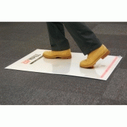Kit tapis collant anti-poussière et antidérapant zipwall mat starter kit, 30 feuilles