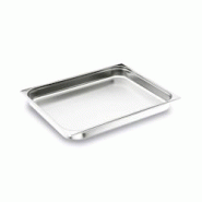 Lacor Plat Gastronorme GN 2/1 Acier inoxydable 18/10, 20 cm 60 L - Acier inoxydable 18/10 66020