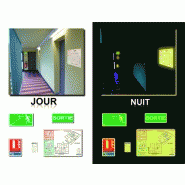 Plan de sécurité incendie photoluminescent