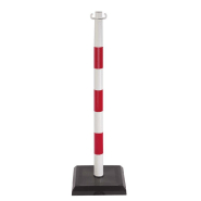 Poteaux sur socles avec crochets pour chaines - PTPVCRGBC-NV01_0