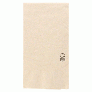 Serviette en ouate recyclée naturel 2 plis 1/8 40x40cm - par 1800