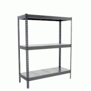 SimonRack Étagère Industrielle, 2000x1800x600 mm, 3 Niveaux, Métal, Étagère Charge Lourde, Gris/Galvanisé - Simonforte - métal 8435104976296 SimonRack Étagère Industrielle, 2000x1800x600 mm, 3 Niveaux, Métal, Étagère Charge Lourde, Gris/Galvanisé - Simonforte - métal 8435104976296