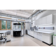 Sorbonne de laboratoire mobile en verre et hauteur de travail 900mm - AEROEM