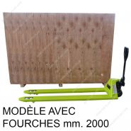 Transpalette manuel avec fourche - ferplast - 2000 à 3000 kg