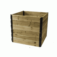 Bac structurant poly droit pour déchets - 300L à 1000L - Résineux brut, Douglas brut