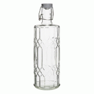 Bouteilles d'eau en verre avec bouchon Geo 1L (lot de 6) - Ref DN816 - Olympia - 5050984744228