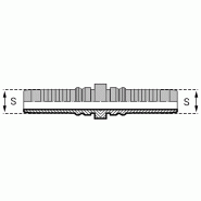 Embout droit - Double accrochage - 20 , 1"1/4 , 31.8