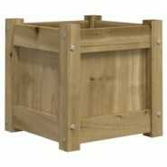 Helloshop26 - Jardinière bac lit surélevé plantes fleurs terrasse jardin 31 x 31 x 31 cm bois de pin imprégné marron 02_0037497 - 3000213878660 Helloshop26 - Jardinière bac lit surélevé plantes fleurs terrasse jardin 31 x 31 x 31 cm bois de pin imprégné marron 02_0037497 - 3000213878660